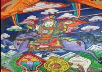 藏族格萨尔彩绘石刻